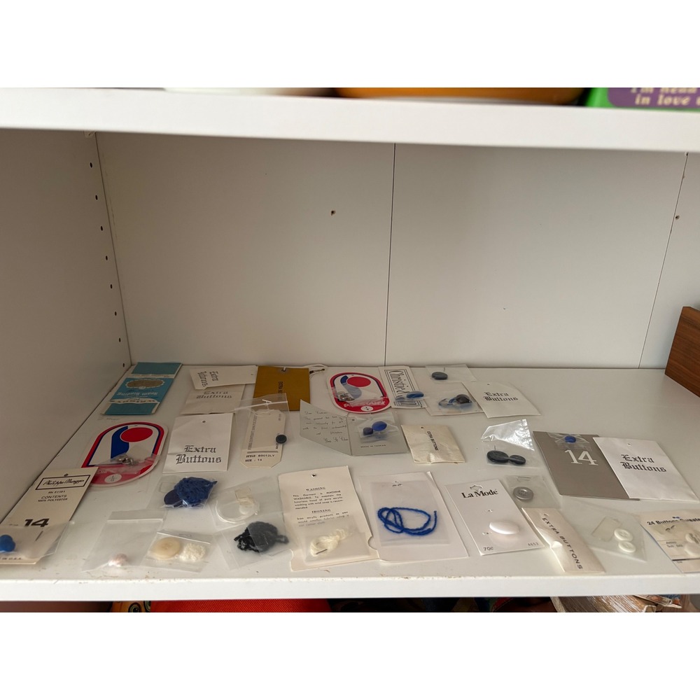Vintage Replacement Button Lot Assorted Brands La Mode Yves St Clair Notions
